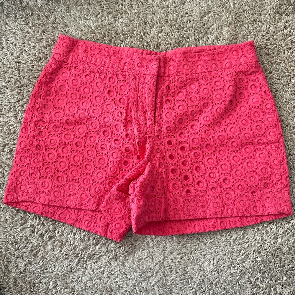 Pink Eyelet Crown & Ivy shorts